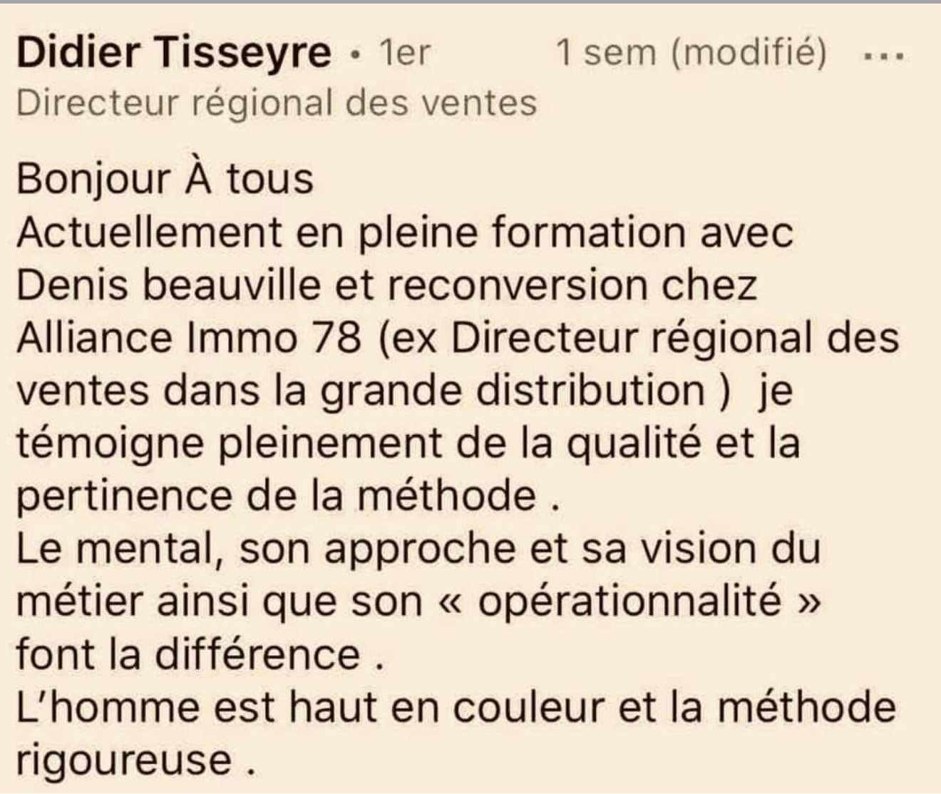 T&eacute;moignage d'un professionnel accompagn&eacute; par Denis Beauville (25 sur 26)